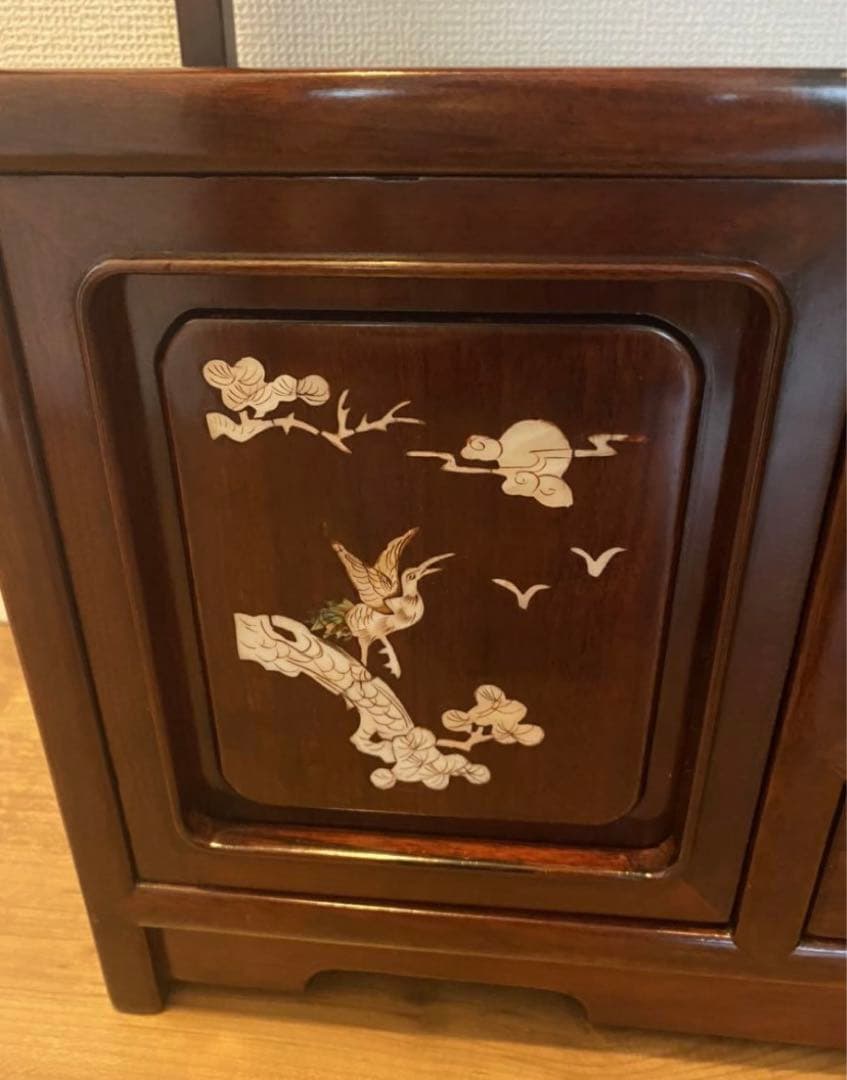 中国美術 唐木 花梨 茶棚 伝統工芸 家具 骨董品