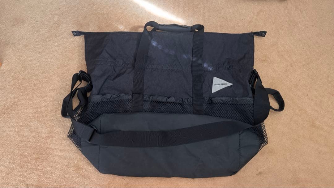 and wander X-Pac 45L 2wayトートバッグ　ブラック