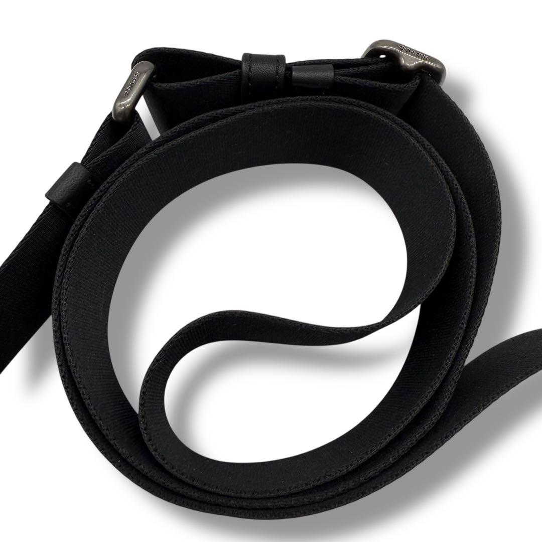 【美品】COACH コーチ メッセンジャーバッグ スリム PVC クロスボディ