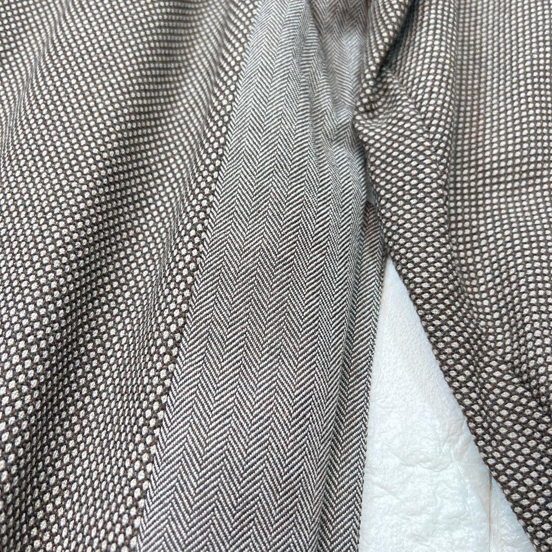 Y's ワイズ ピンク タケシ コサカ 柄切替 ラップ コート 美品 薄手