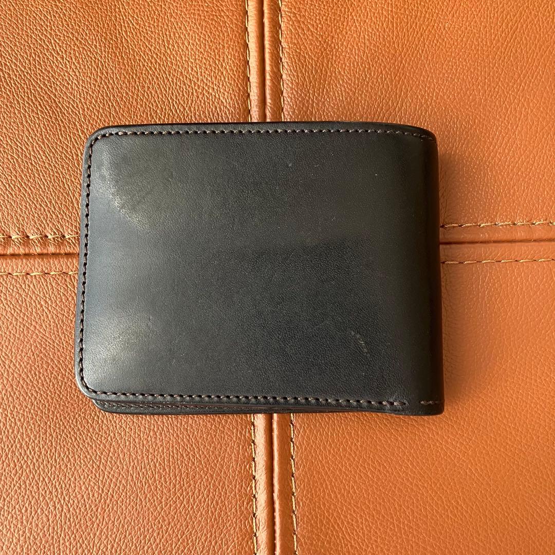 【状態良好】ワイルドスワンズ WINGS 札入れ フルグレインブライドル 黒