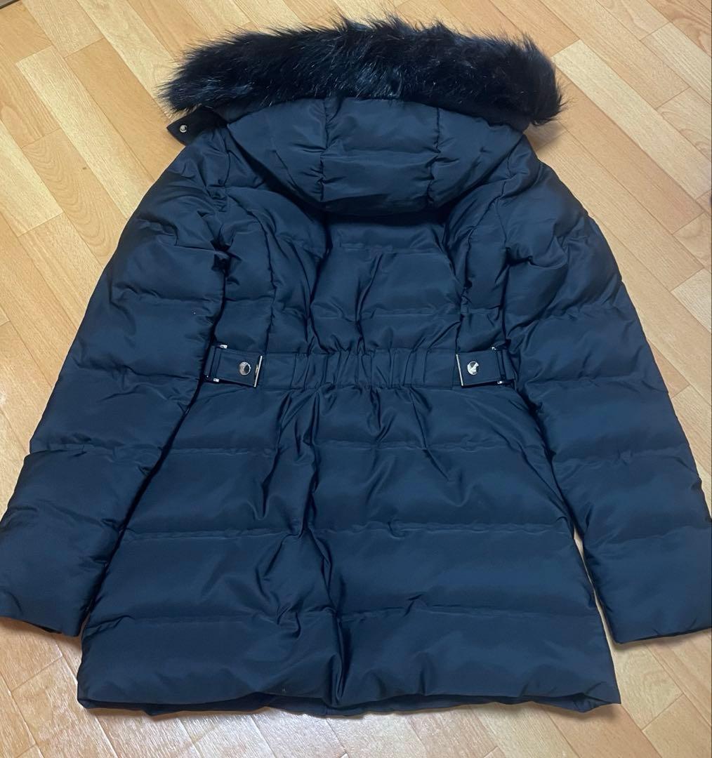 ZARA セミロング丈ファー付きダウン