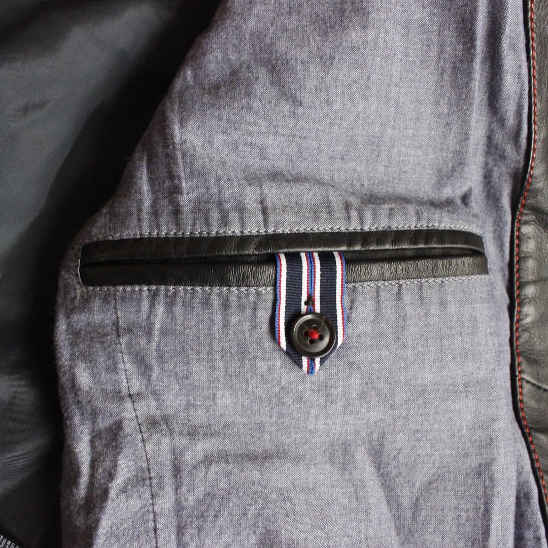 トミーヒルフィガー ラムレザー 52 XXL ブラック