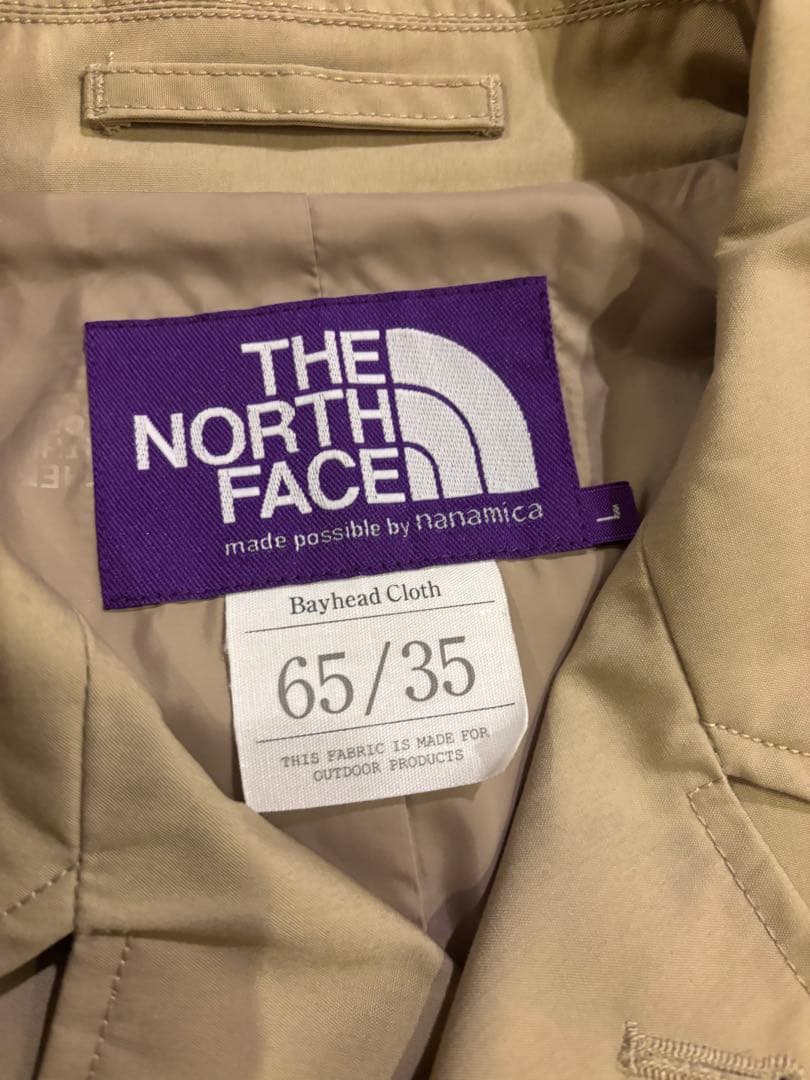 THE NORTH FACE ベージュ ステンカラーコート【美品】
