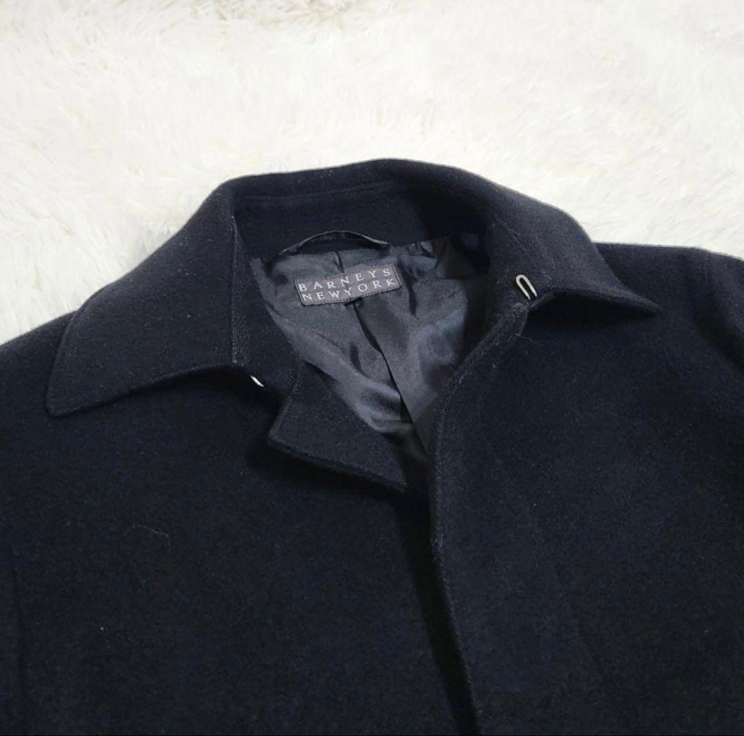 【美品】バーニーズニューヨーク Super100's ステンカラーコート