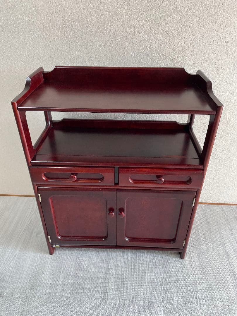 ミーコカリモク　電話台　ファックス台　チェスト　棚　高級家具　ヴィンテージ