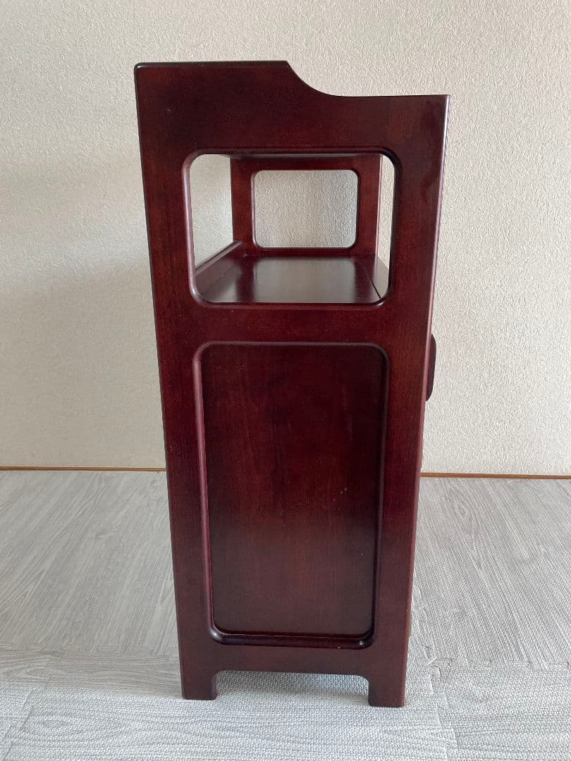 ミーコカリモク　電話台　ファックス台　チェスト　棚　高級家具　ヴィンテージ