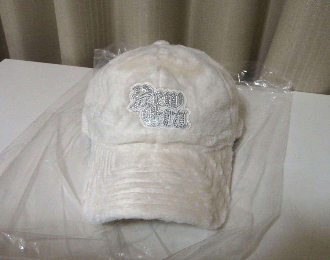 9TWENTY Micro Fur Rhinestone アイボリー