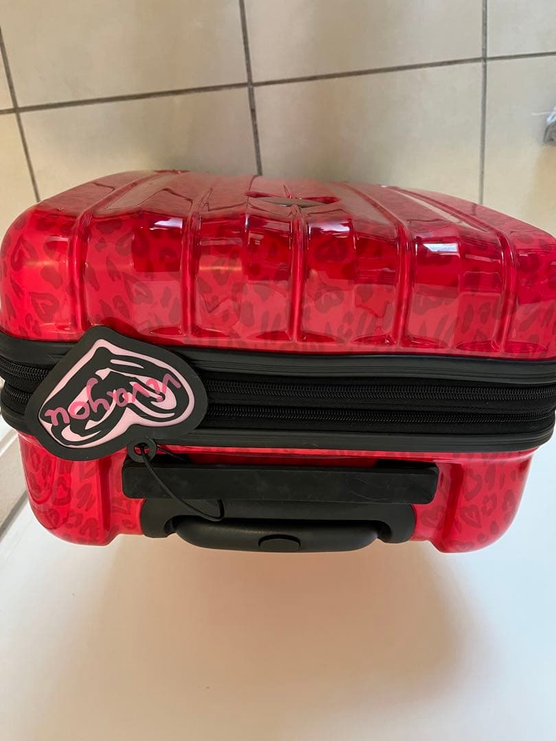 ハート模様 ピンクキャリーケース