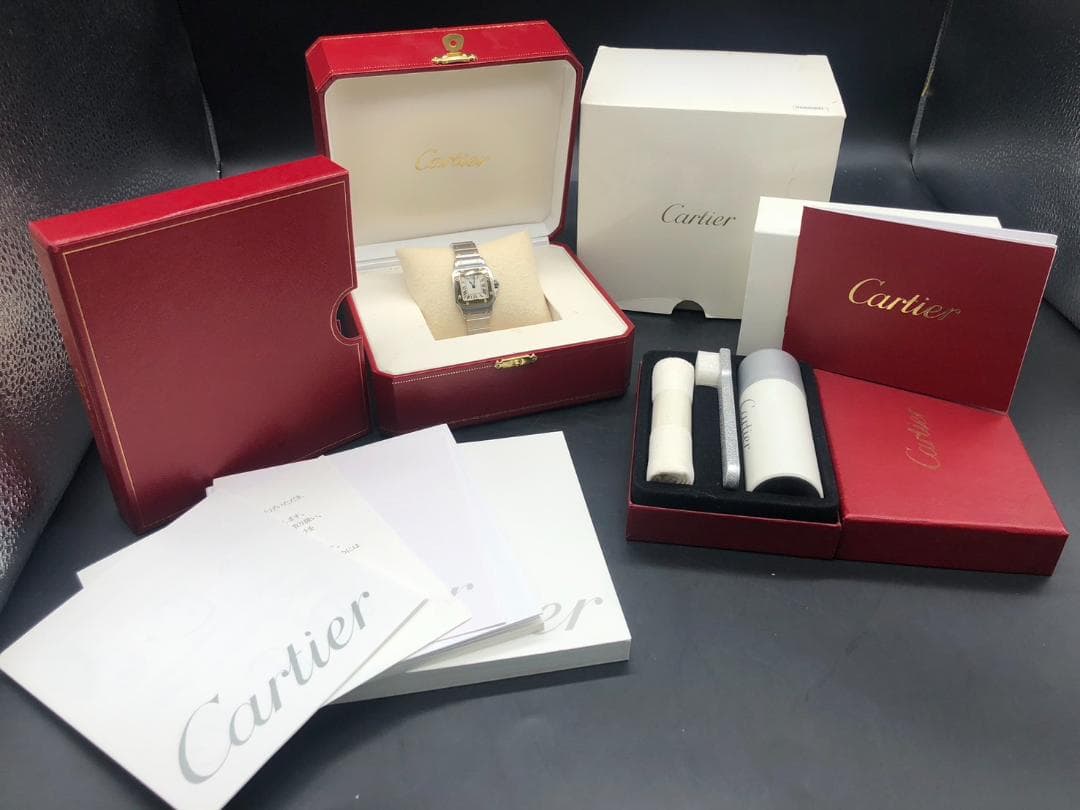 美品 カルティエ サントス ガルベ W20012C4 K18YG SS 腕時計