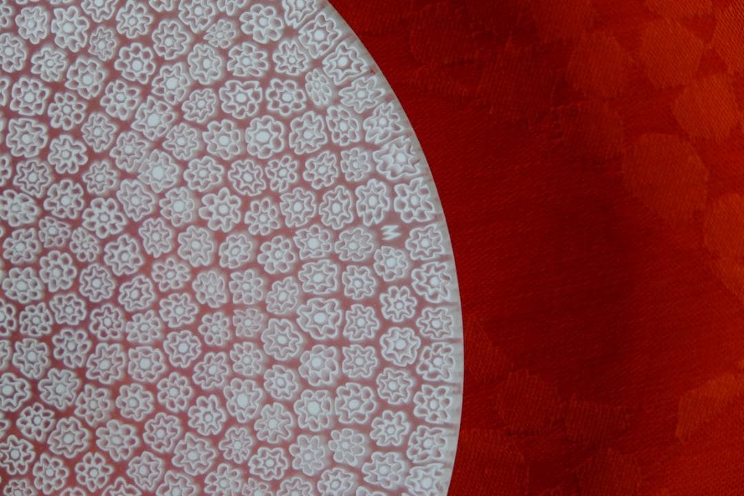 ミルフィオリ ガラス プレート グラス 江波冨士子/舩木倭帆/藤田喬平/田子美紀