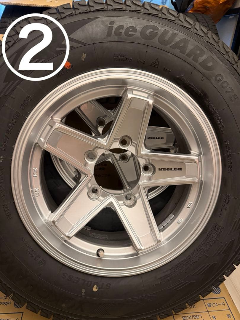 ①美品！JB74ジムニーシエラ　keeler 15インチ　ヨコハマスタッドレス