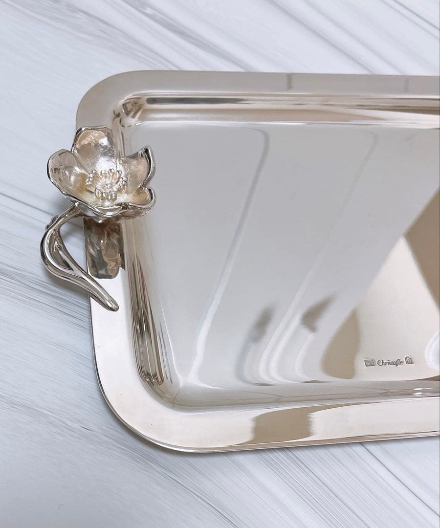 CHRISTOFLE クリストフル ベルエポック トレー 20×16cm