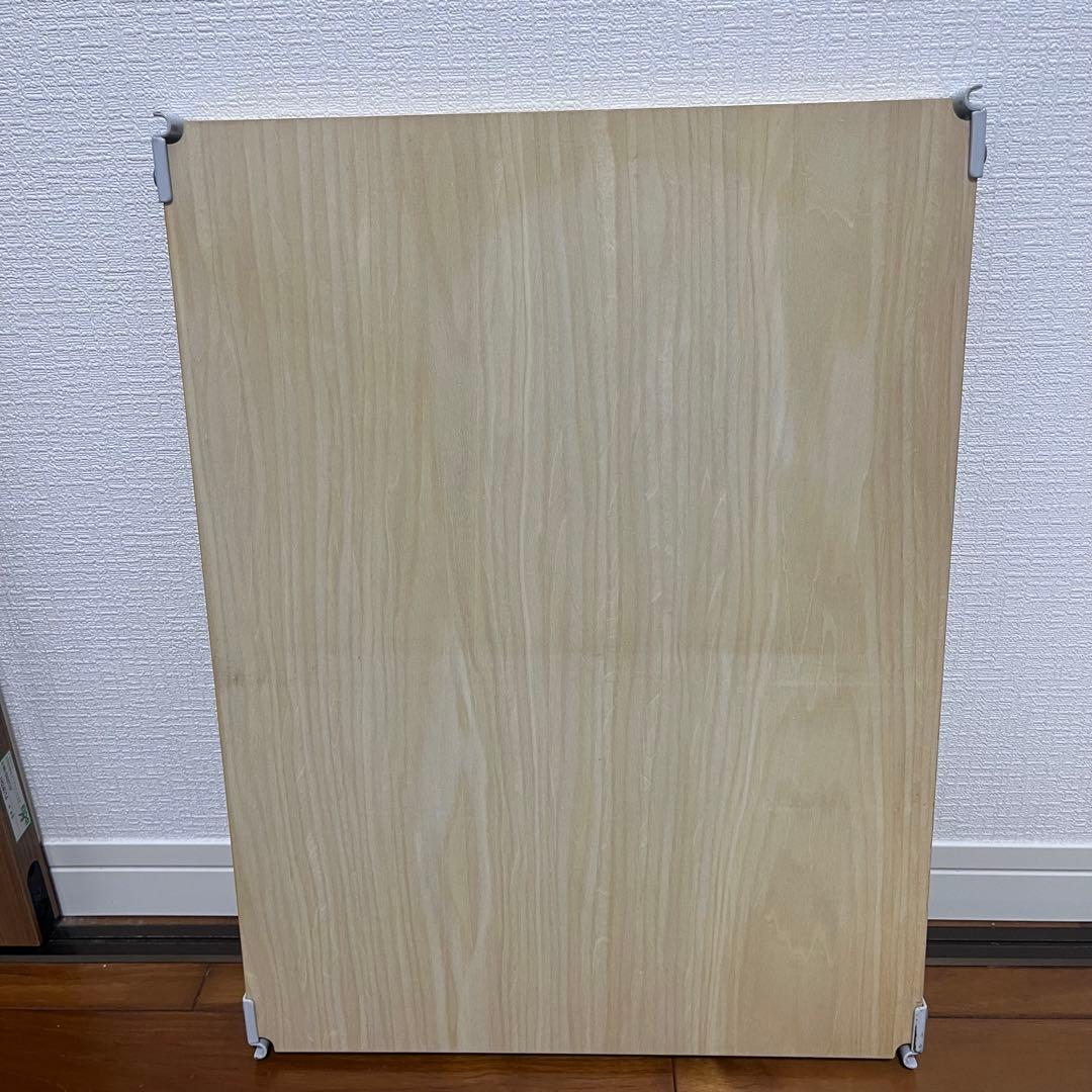 【無印良品】スチールユニットシェルフ　木製棚✖️グレー