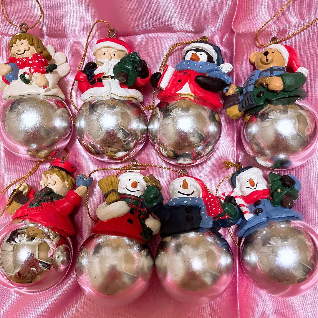 アメリカ購入❣️ヴィンテージクリスマスオーナメント❤️ペンギン サンタ 天使 くま