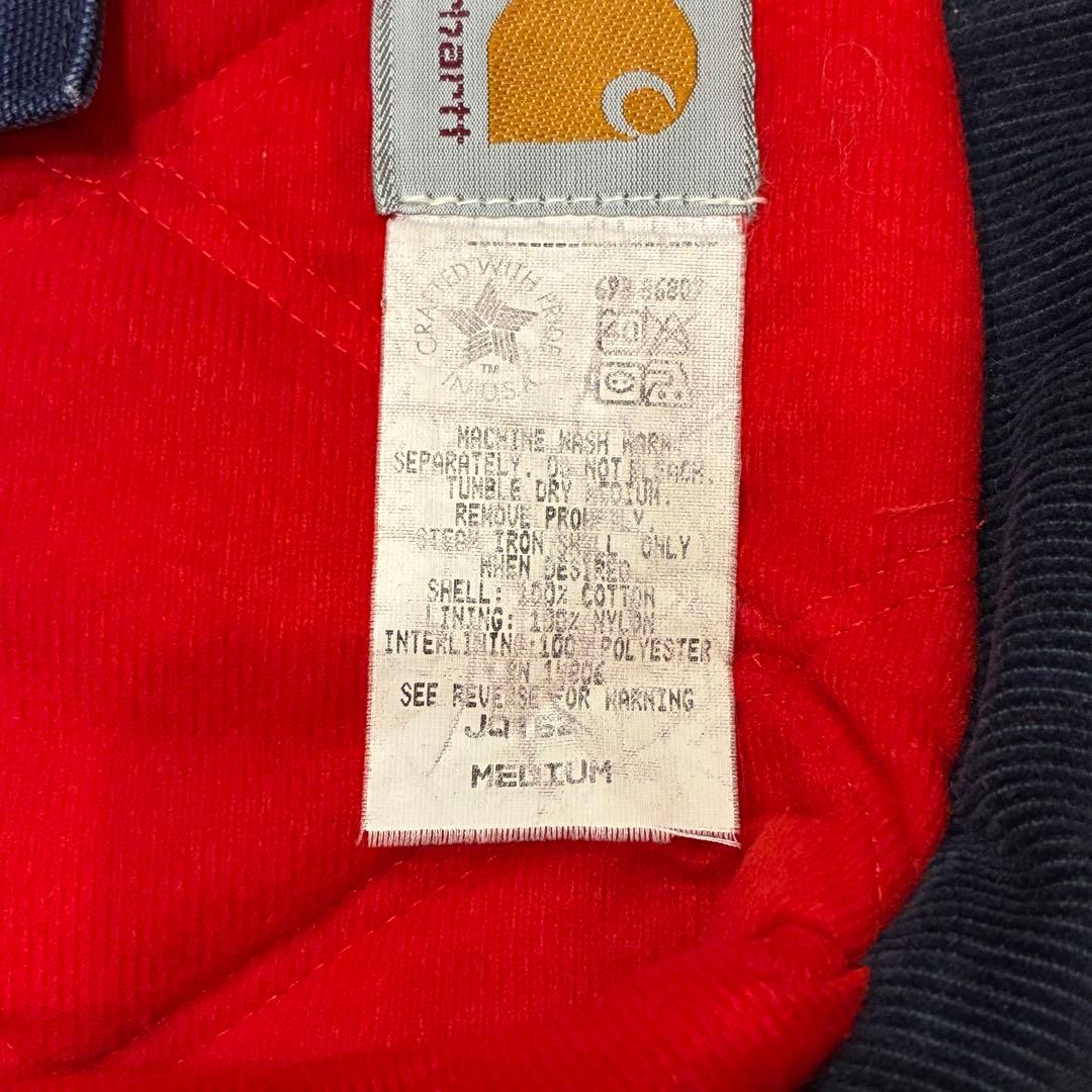 80s USA製 Carhartt サンタフェジャケットJQ162 Navy M