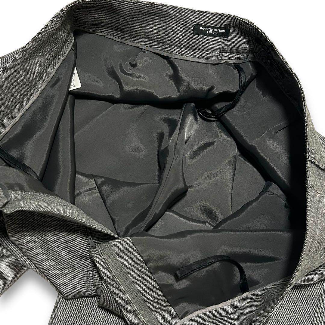 23区 パンツスーツ 3XL 46 大きいサイズ グレー ウール ママスーツ