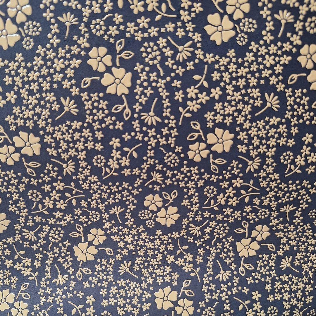 印傳屋　トートバッグ　アメリカンブルー　ハンド　甲州印伝　上原勇七　紺　ネイビー