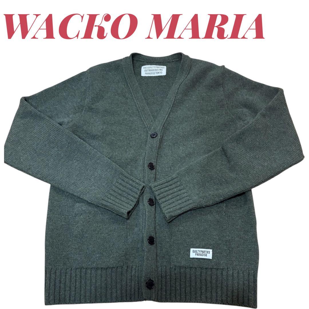 WACKOMARIA ワコマリア カーディガン カーキ　グリーン M