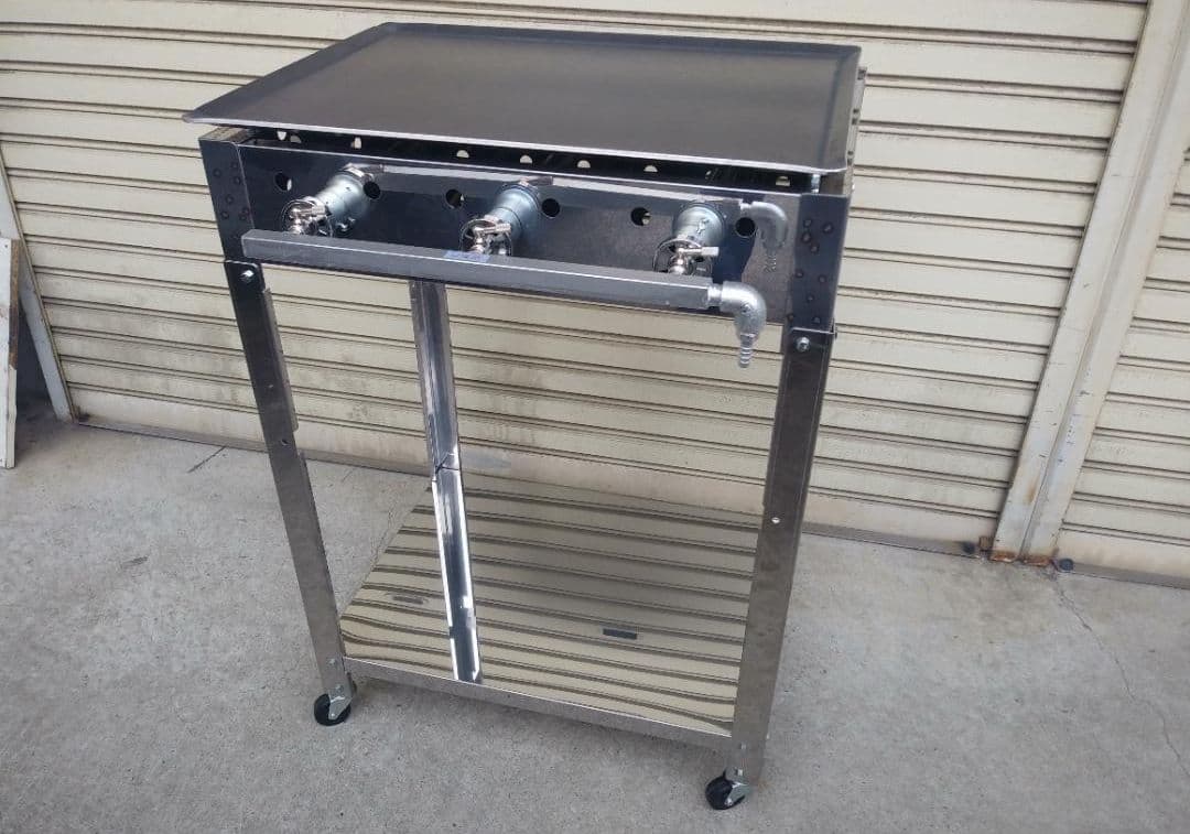 ネット専売　専用台セット　ガスグリドル　鉄板焼　軒先販売　イベント　フードフェス