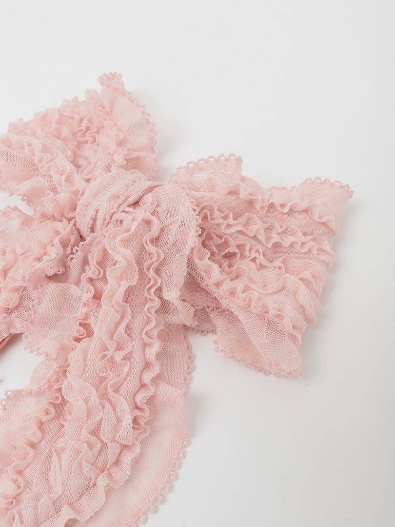 ♡ピンクハウス♡ チュールリボン　ヘアクリップ　ブローチ　ピンク