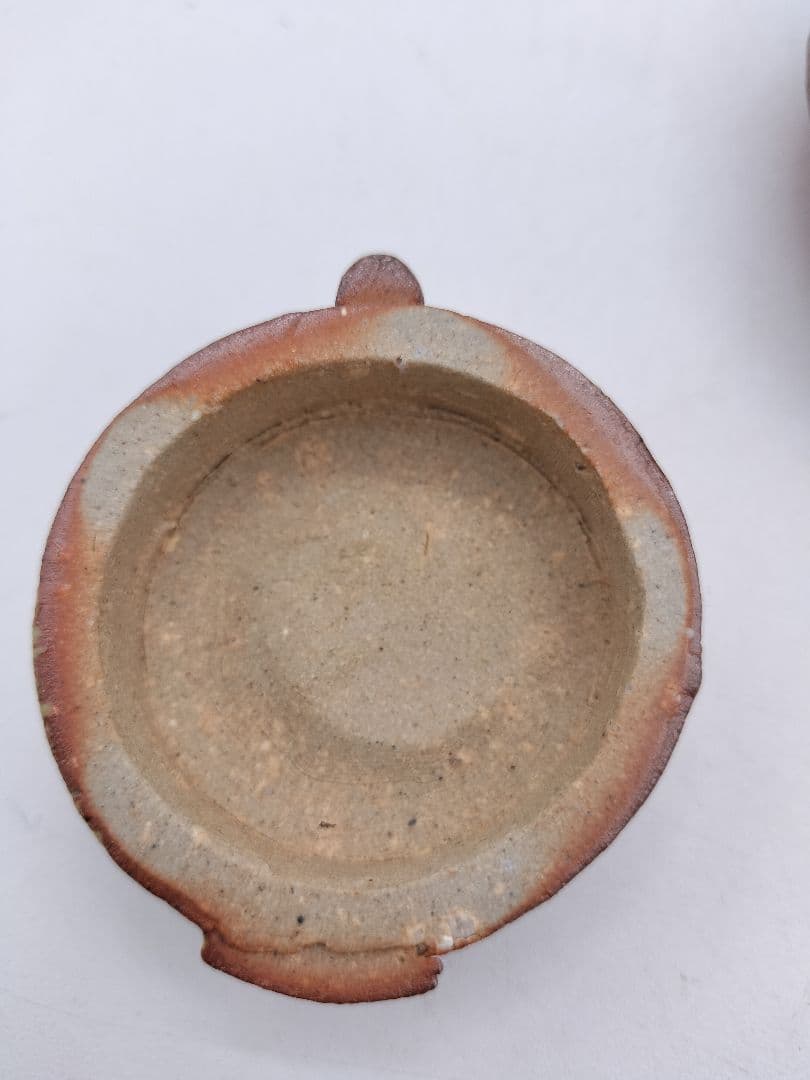 c638 香合 信楽 碾臼 高橋楽斎 木箱 茶道具 古物