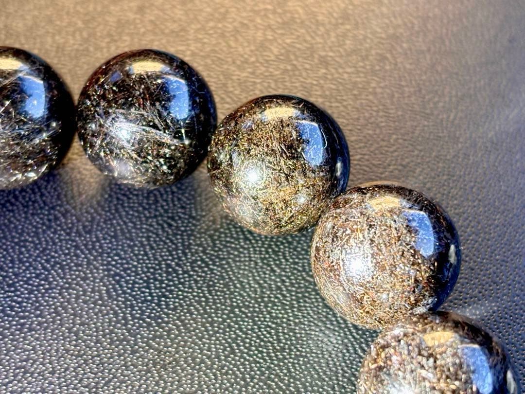 夢幻品質　幻のギャラクシースターリングブラックルチルクォーツ　二酸化チタン針