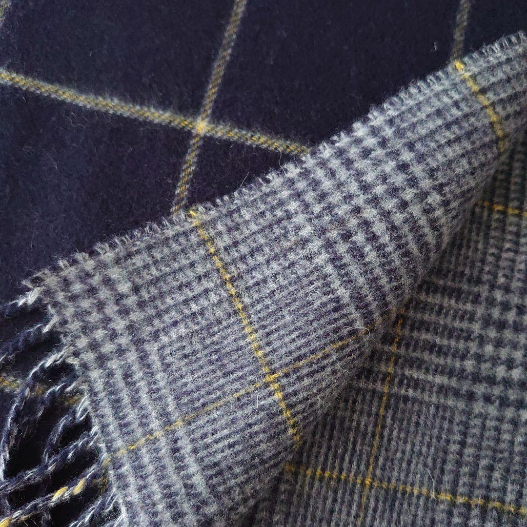 ●Johnstons of Elgin 厚手ダブルフェイス カシミヤマフラー