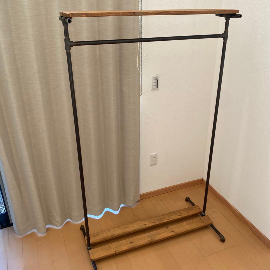 アイアンパイプハンガーラック　古着屋　店舗　什器　1620×1000