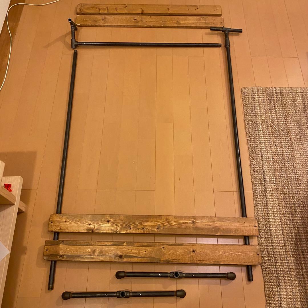アイアンパイプハンガーラック　古着屋　店舗　什器　1620×1000
