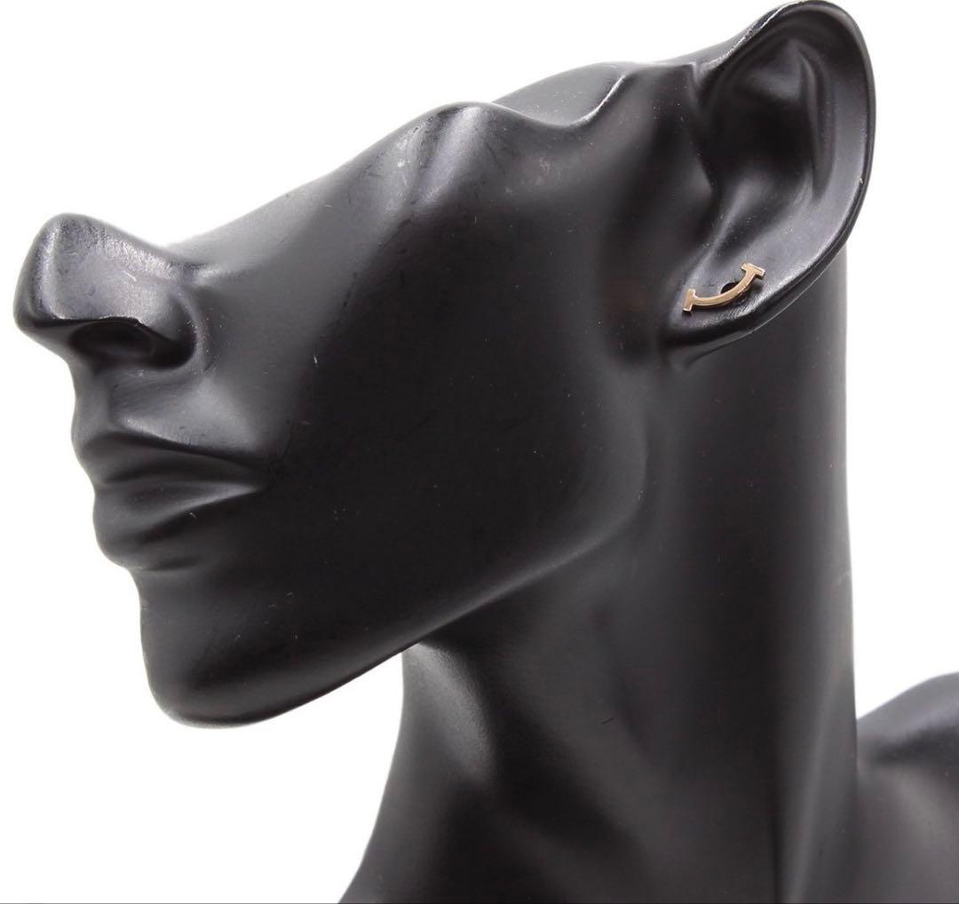 R2794 ティファニー K18PG Tスマイル ミニ ピアス