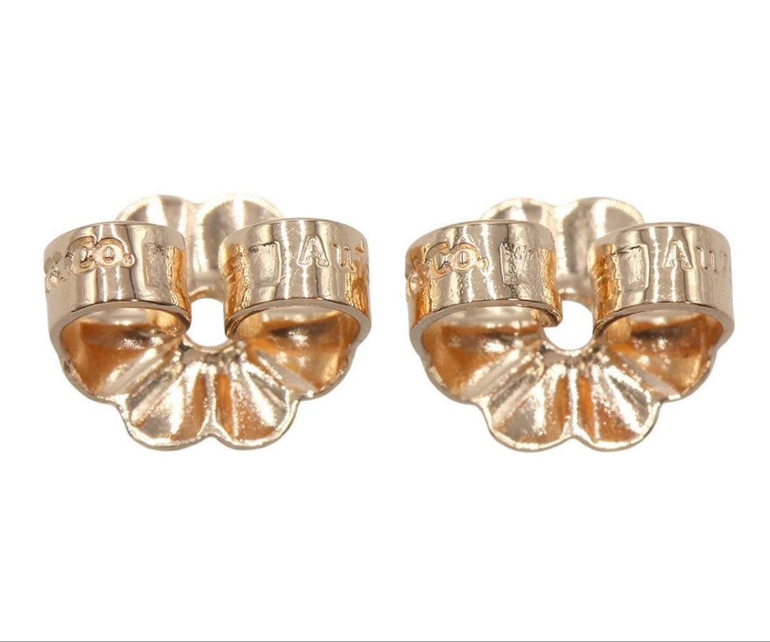 R2794 ティファニー K18PG Tスマイル ミニ ピアス