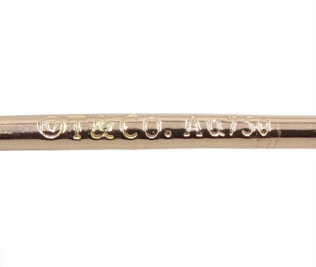 R2794 ティファニー K18PG Tスマイル ミニ ピアス