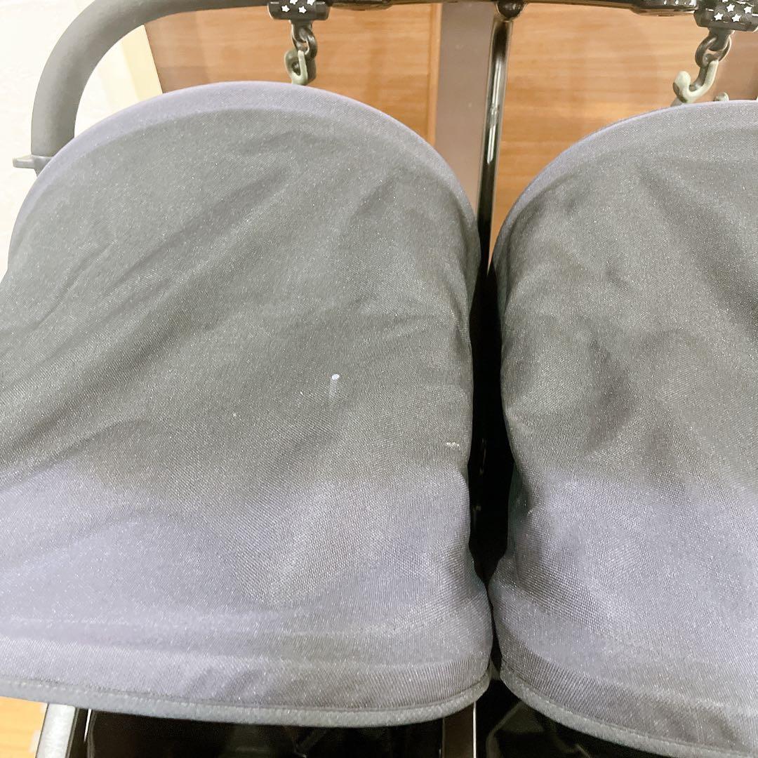 コンビ ベビーカー ツインスピン GC ブラック 二人乗り 双子 きょうだい