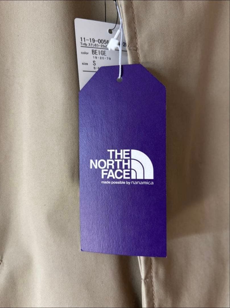 新品　northface purple label ステンカラーコート　ベージュ