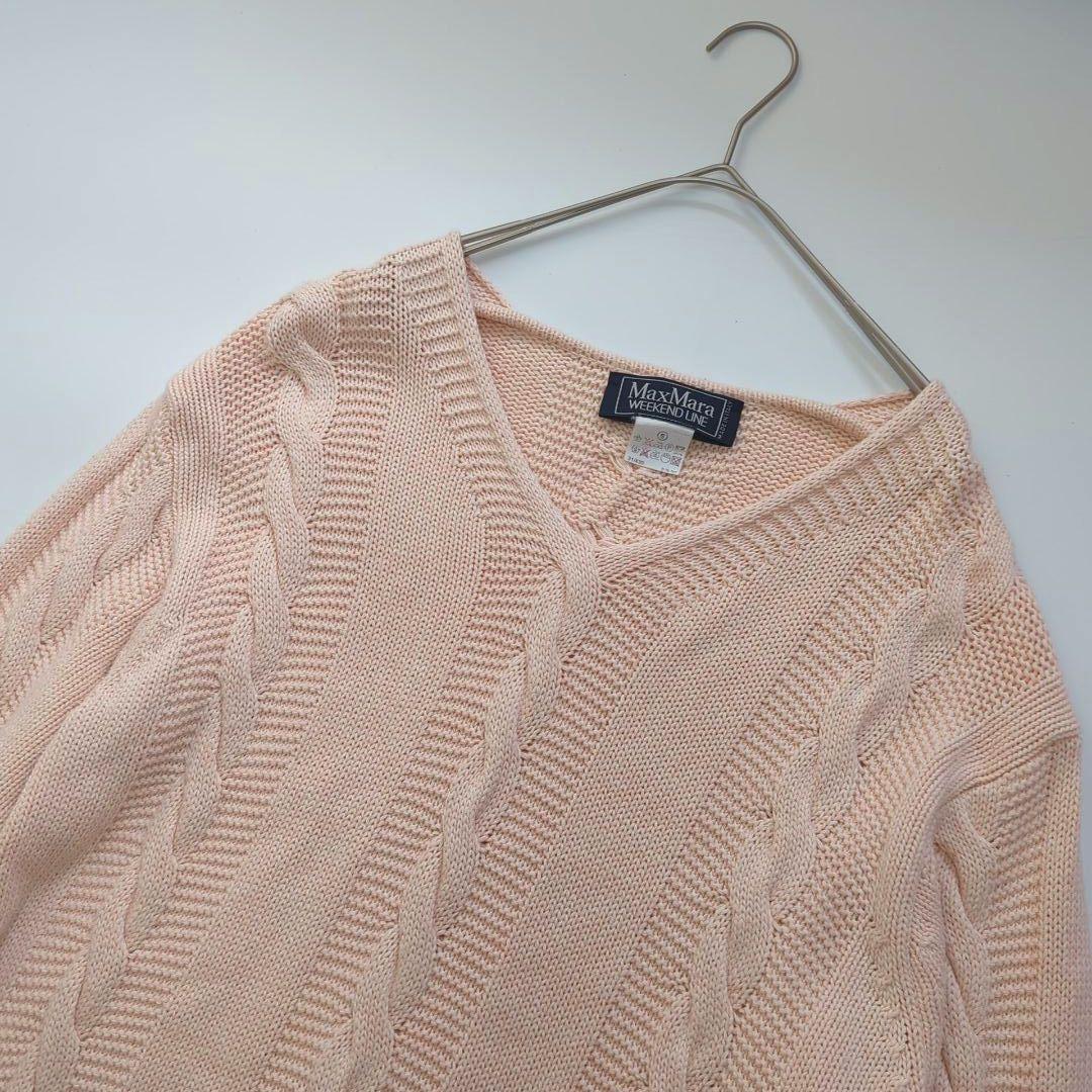 洗える✨ケーブルニット ウィークエンド マックスマーラ セーター L相当