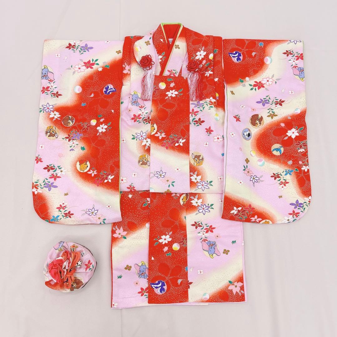 Walt Disney 七五三3歳女の子　被布コート　バンビ　ダンボ　プーさん