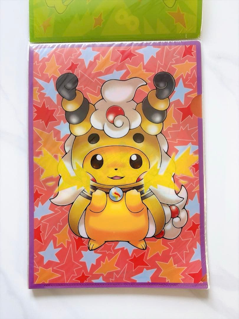 A4クリアファイルセット　メガポンチョを着たピカチュウ　vol.2
