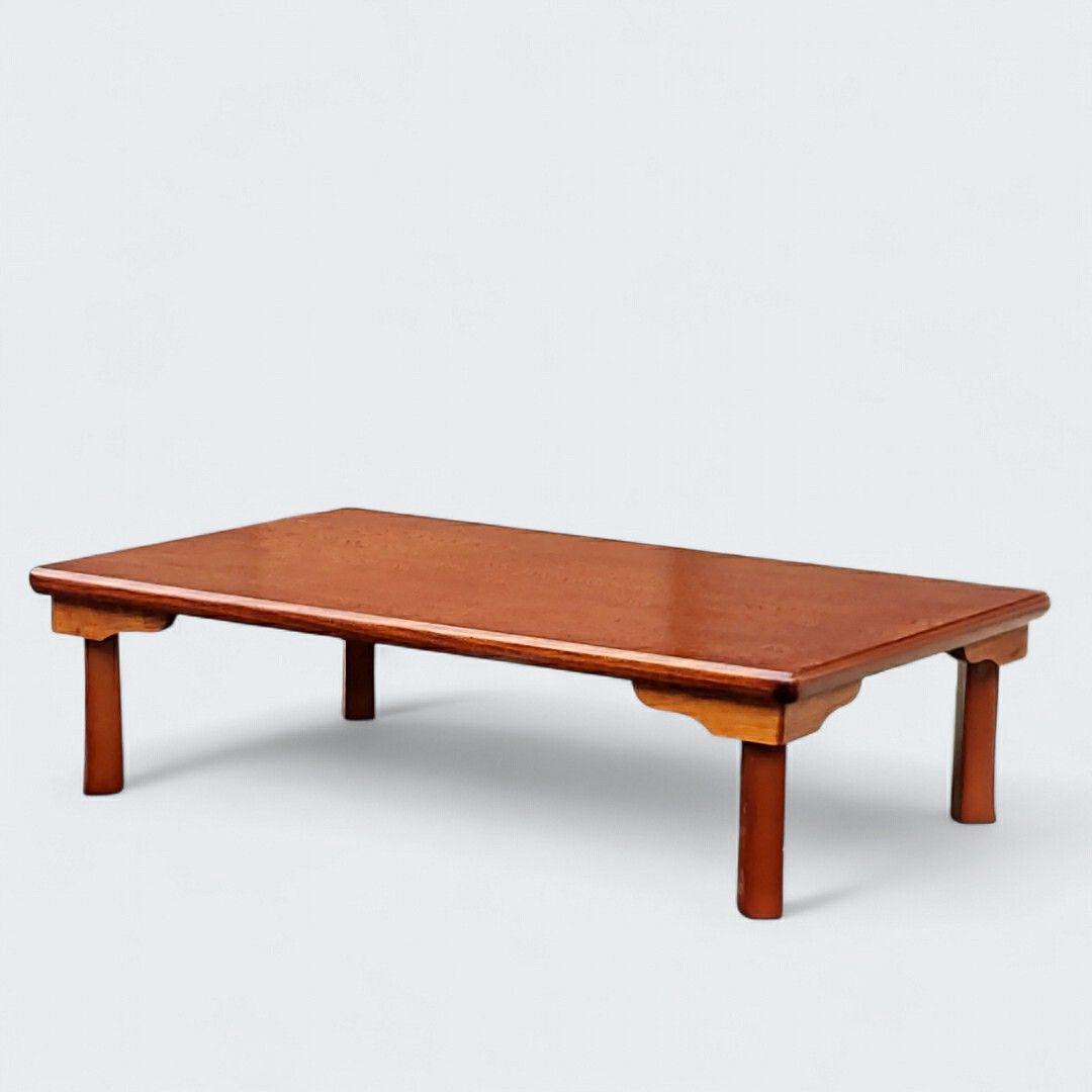 引き取り限定 座卓 ちゃぶ台 ローテーブル 折りたたみ式 幅120cm 木目