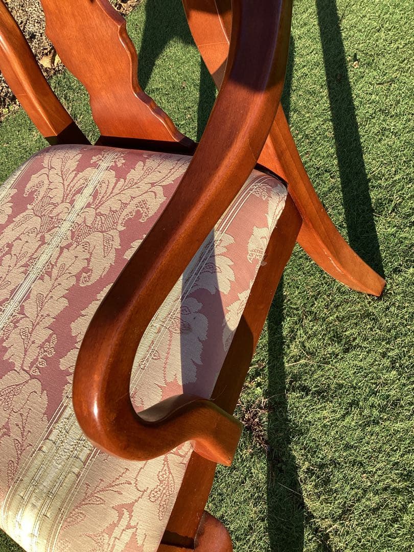 ダイニングチェア　猫脚　クラシカル　アームチェア　椅子