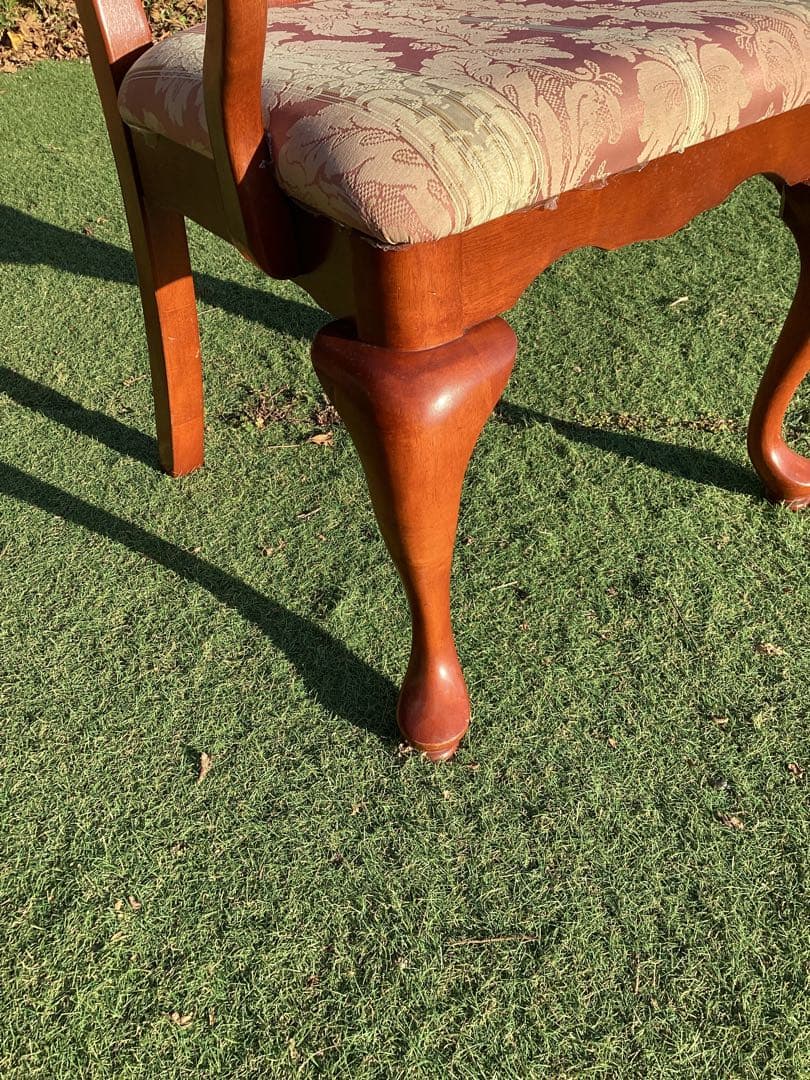 ダイニングチェア　猫脚　クラシカル　アームチェア　椅子