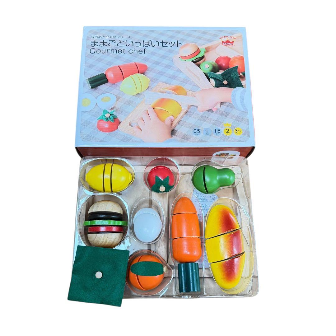エドインター 森のあそび道具 ままごと 木製玩具 3点セット 美品