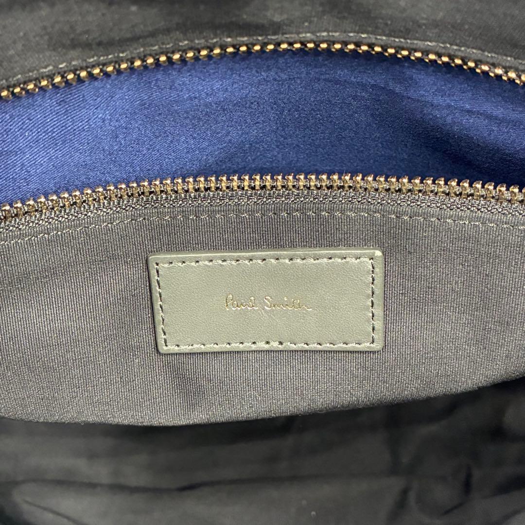 美品 ポールスミス ハイライトトリム 2way トートバッグ A4収納 レザー