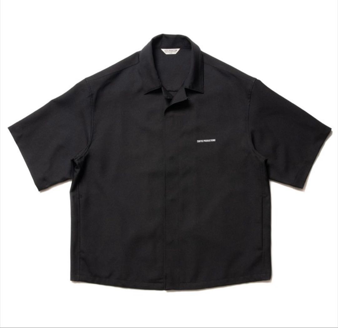 トップス Polyester Twill Fly Front S/S Shirt