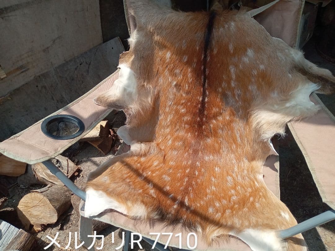 天然日本鹿の夏毛　ラグ
