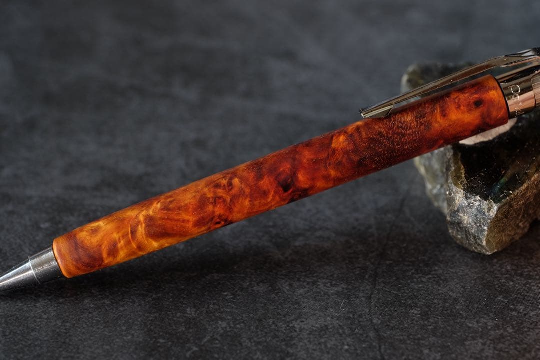 PG5木軸カスタム0230　高村杢工房 製図用シャープペンシル　花梨瘤