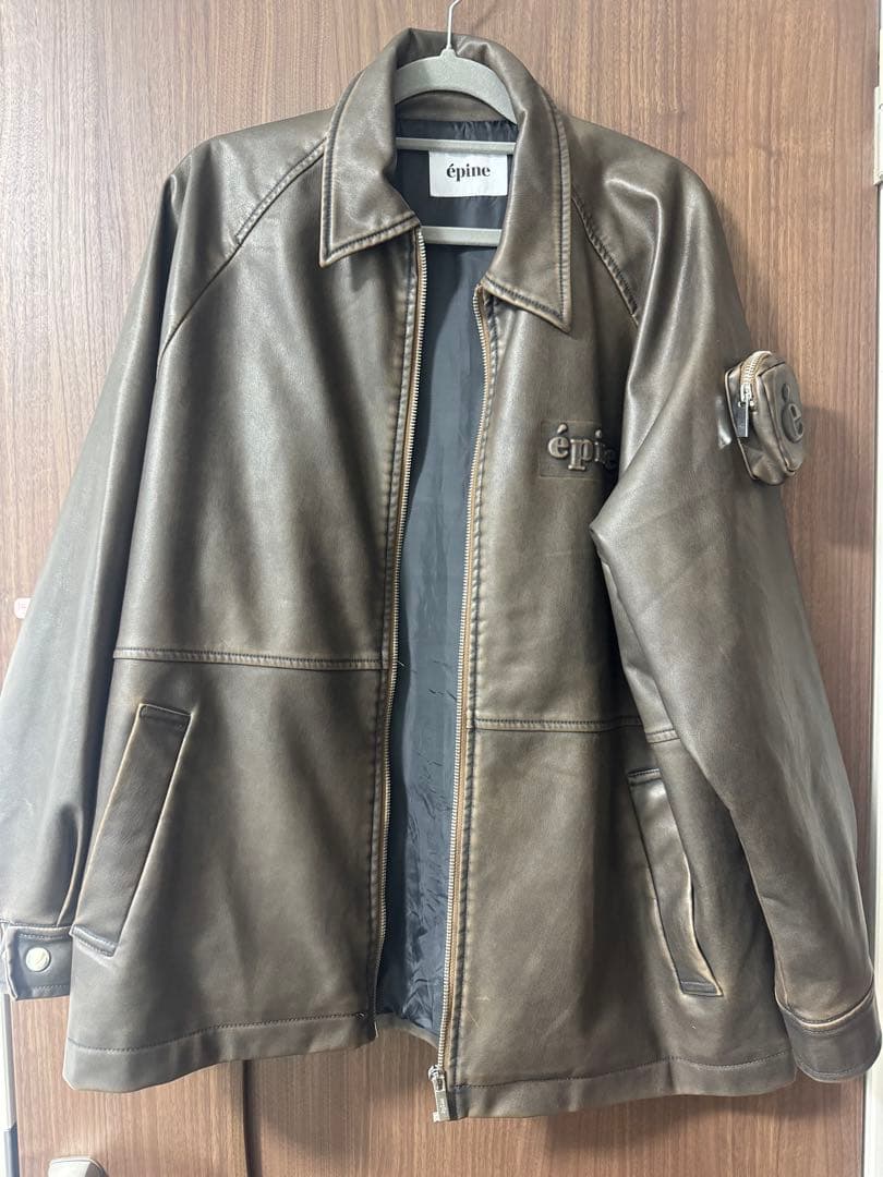 【美品】 épine leather jacket レザー ジャケット アウター