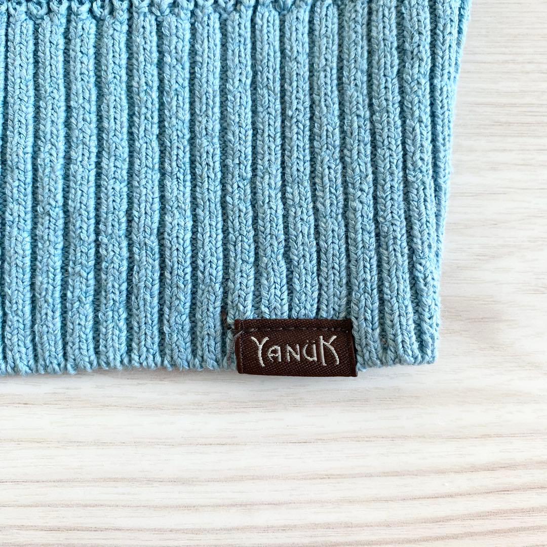 2025SS YANUK 57251252 和紙混 サマーニットカーディガン L