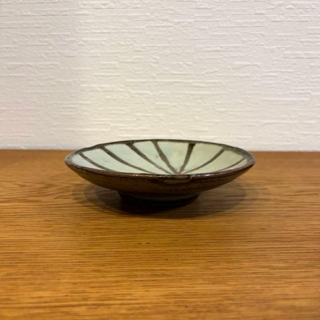 島岡龍太　中皿　象嵌　益子焼　島岡達三　合田義道　民芸　民藝　希少　レア　作家⑤