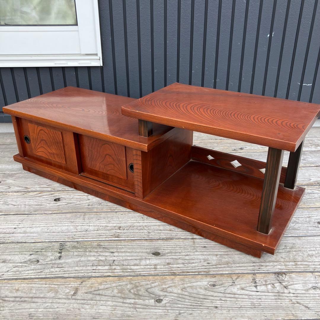 昭和レトロ 木製 階段箪笥 飾り棚 茶箪笥 サイドボード 古家具 ビンテージ